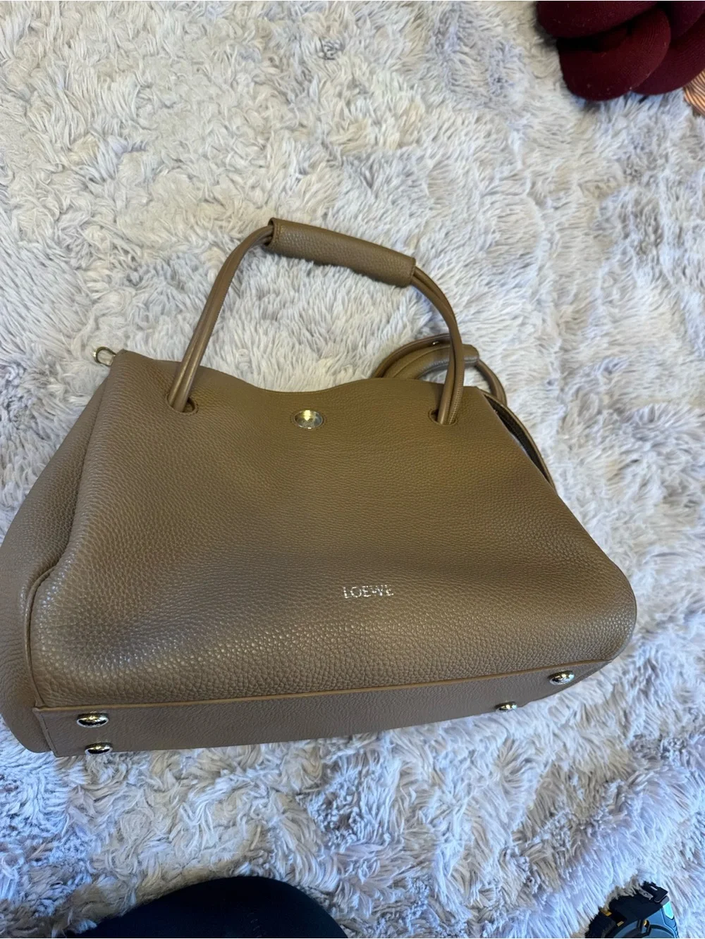 2025 Loewe Madrid Bag in Dark Beige (Large)